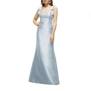 Alfred Sung Bridesmaids Dress in color Mist